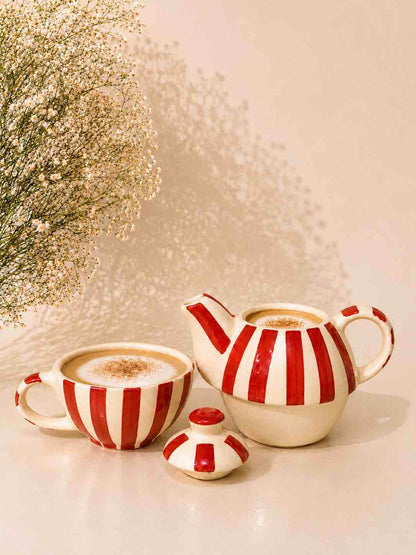Red Check Teapot