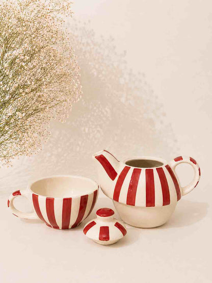 Red Check Teapot