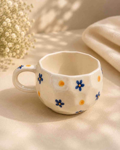 Blue Flower Mug & Saucer
